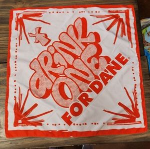 Dutch Bros Coffee Scarf Handkerchief Drink One For Dane